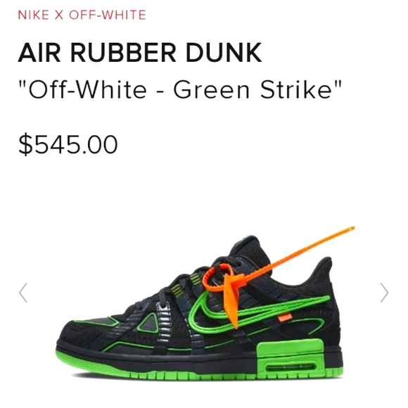 Off-white /Nike Air rubber dunk